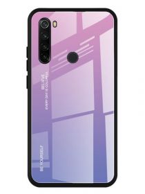 Brodef Gradation стеклянный чехол для Xiaomi Redmi Note 8T розовый