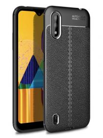 Brodef Fibre силиконовый чехол для Samsung Galaxy M01 черный