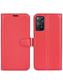 Brodef Wallet Чехол книжка кошелек для Xiaomi Redmi Note 11 Pro красный