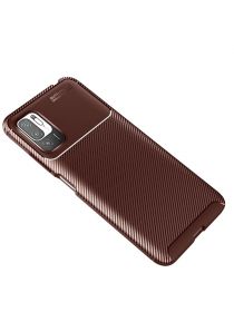 Brodef Beetle Силиконовый чехол для Xiaomi Redmi Note 10T / Poco M3 Pro Коричневый