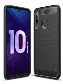 Brodef Carbon Силиконовый чехол для Huawei Honor 20 Lite 2019/Honor 10i/Honor 20e Черный