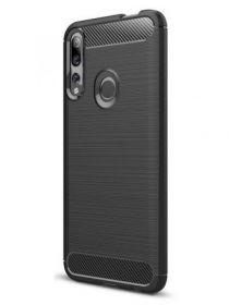 Brodef Carbon Силиконовый чехол для Huawei P Smart Z Черный