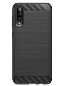 Brodef Carbon Силиконовый чехол для Samsung Galaxy A50 / A30s Черный