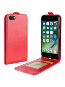Brodef Flip вертикальный эко кожаный чехол книжка iPhone SE 2020 / iPhone 7 / iPhone 8 красный
