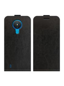 Brodef Flip вертикальный эко кожаный чехол книжка Nokia 1.4 Черный