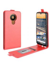 Brodef Flip вертикальный эко кожаный чехол книжка Nokia 5.3 красный