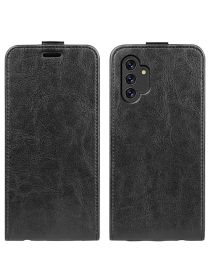 Brodef Flip вертикальный эко кожаный чехол книжка Samsung Galaxy A13 Черный