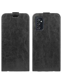 Brodef Flip вертикальный эко кожаный чехол книжка Samsung Galaxy M52 Черный