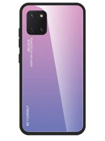 Brodef Gradation стеклянный чехол для Gradation Градиентный чехол из стекла и силиконового бампера для Samsung Galaxy Note 10 Lite розовый