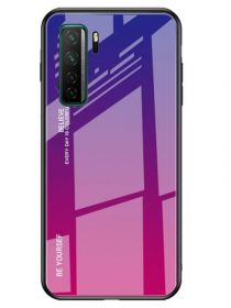 Brodef Gradation стеклянный чехол для Huawei Honor 30s фиолетовый