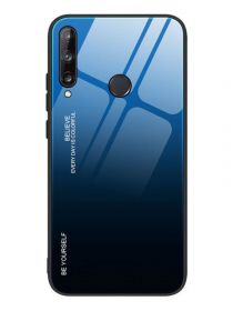 Brodef Gradation стеклянный чехол для Huawei P40 lite E / Honor 9C синий