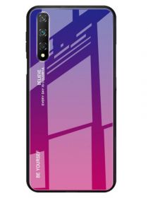 Brodef Gradation стеклянный чехол для Huawei Y8p / Honor 30i фиолетовый
