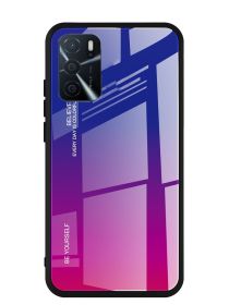 Brodef Gradation стеклянный чехол для Oppo A16 Фиолетовый