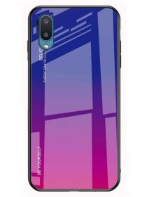 Brodef Gradation стеклянный чехол для Samsung Galaxy A02 Фиолетовый