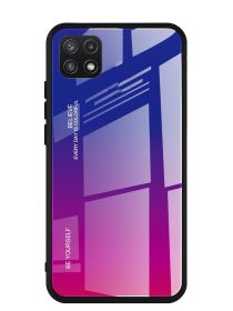 Brodef Gradation стеклянный чехол для Samsung Galaxy A22s / Самсунг Галакси А22с Фиолетовый