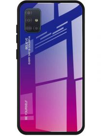 Brodef Gradation стеклянный чехол для Samsung Galaxy A41 фиолетовый