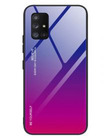 Brodef Gradation стеклянный чехол для Samsung Galaxy A71 фиолетовый