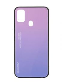Brodef Gradation стеклянный чехол для Samsung Galaxy M31 розовый