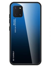 Brodef Gradation стеклянный чехол для Samsung Galaxy S10 Lite синий