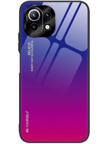 Brodef Gradation стеклянный чехол для Xiaomi Mi 11 lite Фиолетовый