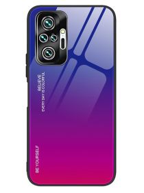 Brodef Gradation стеклянный чехол для Xiaomi Redmi Note 10 Pro Фиолетовый