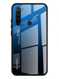 Brodef Gradation стеклянный чехол для Xiaomi Redmi Note 8T синий