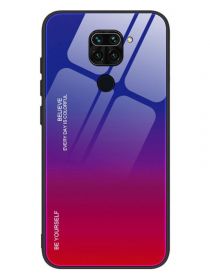 Brodef Gradation стеклянный чехол для Xiaomi Redmi Note 9 фиолетовый