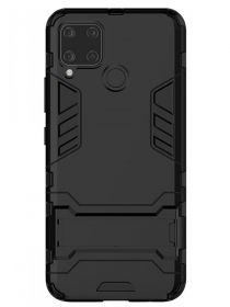 Brodef IRON Противоударный с подставкой чехол для Realme C15 Черный