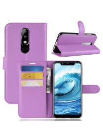 Brodef Wallet чехол книжка для Nokia 5.1 Plus фиолетовый