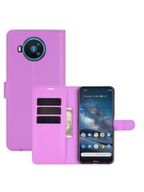 Brodef Wallet чехол книжка для Nokia 8.3 5G фиолетовый