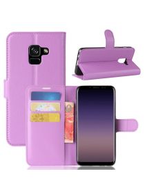 Brodef Wallet чехол книжка для Samsung Galaxy A8 2018 фиолетовый
