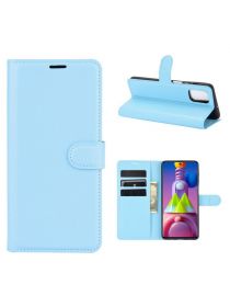 Brodef Wallet чехол книжка для Samsung Galaxy M51 голубой