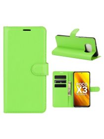 Brodef Wallet чехол книжка для Xiaomi Poco X3 NFC зеленый