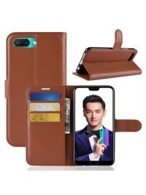 Brodef Wallet Чехол книжка кошелек для Huawei Honor 10 коричневый