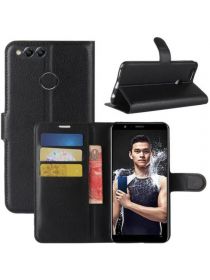 Brodef Wallet Чехол книжка кошелек для Huawei Honor 7X черный