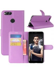 Brodef Wallet Чехол книжка кошелек для Huawei Honor 7X фиолетовый