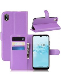 Brodef Wallet Чехол книжка кошелек для Huawei Honor 8S / huawei Y5 2019 фиолетовый