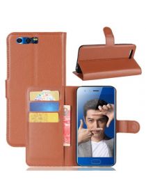 Brodef Wallet Чехол книжка кошелек для Huawei Honor 9 коричневый