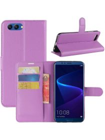 Brodef Wallet Чехол книжка кошелек для Huawei Honor View 10 фиолетовый