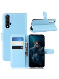 Brodef Wallet Чехол книжка кошелек для Huawei Nova 5T / Honor 20 голубой