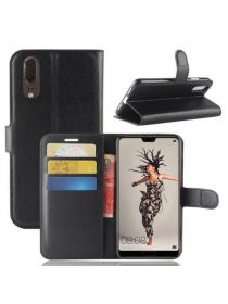 Brodef Wallet Чехол книжка кошелек для Huawei P20 черный