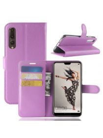 Brodef Wallet Чехол книжка кошелек для Huawei P20 Pro фиолетовый