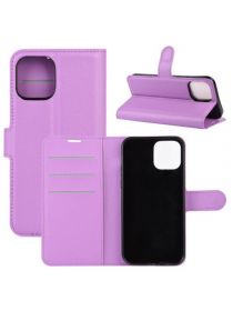 Brodef Wallet Чехол книжка кошелек для iPhone 12 / iPhone 12 Pro фиолетовый