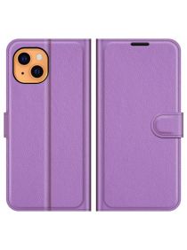 Brodef Wallet Чехол книжка кошелек для iPhone 13 фиолетовый