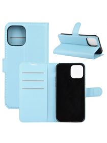 Brodef Wallet Чехол книжка кошелек для iPhone 13 Pro Max голубой