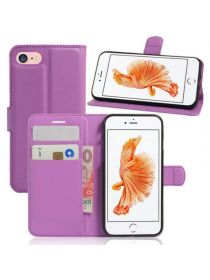 Brodef Wallet Чехол книжка кошелек для iPhone SE 2020 / iPhone 7 / iPhone 8 фиолетовый