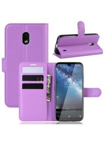 Brodef Wallet Чехол книжка кошелек для Nokia 2.2 фиолетовый