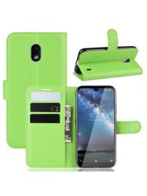 Brodef Wallet Чехол книжка кошелек для Nokia 2.2 зеленый