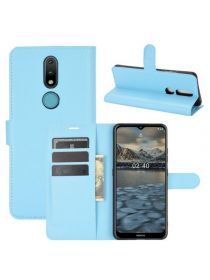 Brodef Wallet Чехол книжка кошелек для Nokia 2.4 голубой