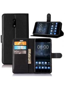 Brodef Wallet Чехол книжка кошелек для Nokia 6 черный